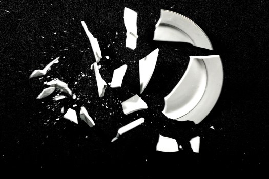 broken plate